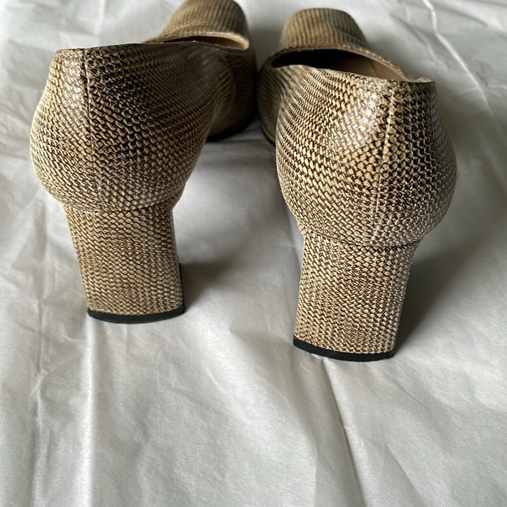 Stuart Weizman Square Toed Square Heeled Vintage … - image 4